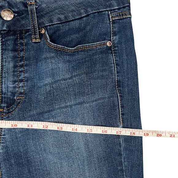 Seven7 Women's Tummyless High Rise Stretch Dark Wash Classic Skinny Jeans Sz 10 - Picture 7 of 16